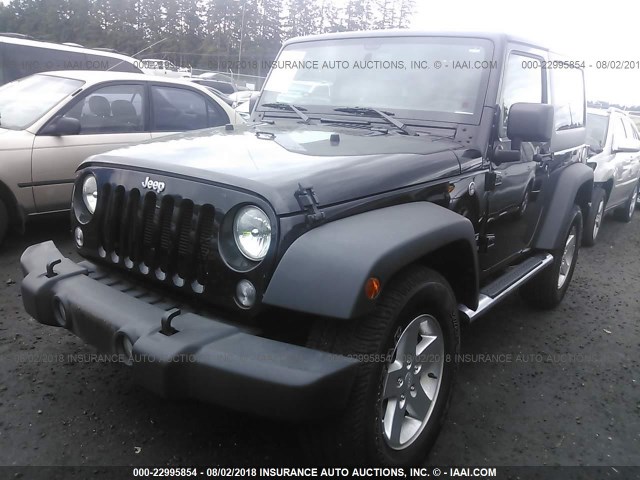 1C4AJWAG5GL343007 - 2016 JEEP WRANGLER SPORT 黑色 照片 2