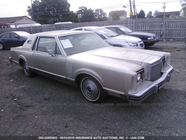 1MRBP95F1BY658126 - 1981 LINCOLN MARK VI GOLD photo 1