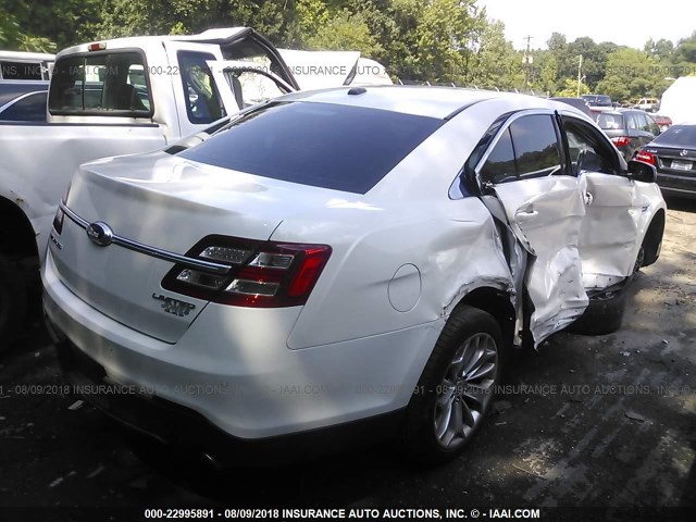 1FAHP2F80DG234620 - 2013 FORD TAURUS LIMITED WHITE photo 4