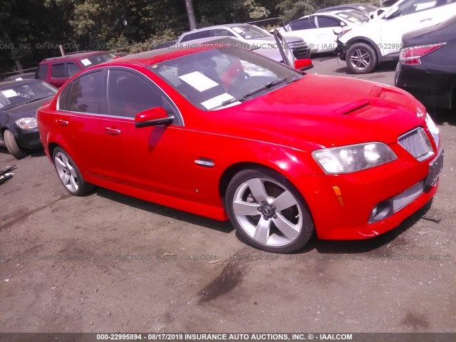 6G2EC57Y88L135458 - 2008 PONTIAC G8 GT RED photo 1