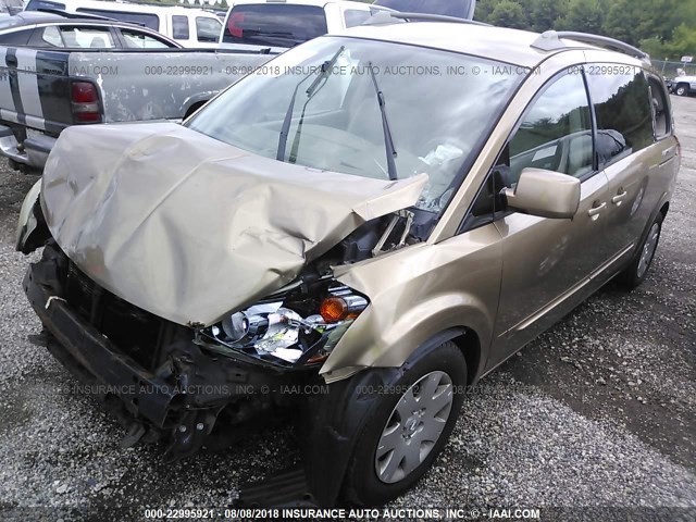 5N1BV28U94N366573 - 2004 NISSAN QUEST S/SE/SL MAROON photo 2