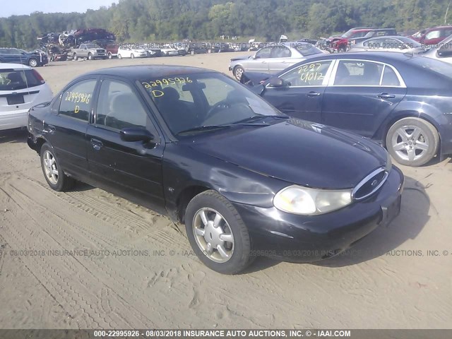 3FAFP6639YM108092 - 2000 FORD CONTOUR SE BLACK photo 1