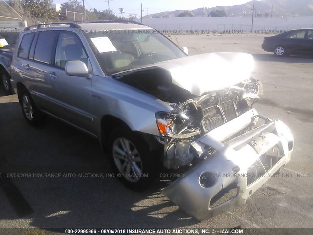 JTEDW21A460013888 - 2006 TOYOTA HIGHLANDER HYBRID SILVER photo 1