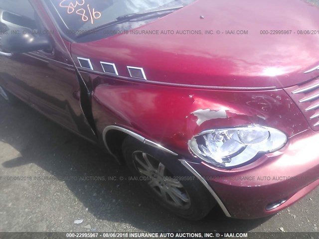 3A4FY58B67T505537 - 2007 CHRYSLER PT CRUISER TOURING MAROON photo 6