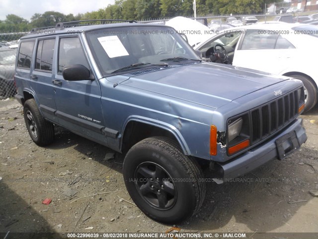 1J4FF68S4XL597352 - 1999 JEEP CHEROKEE SPORT/CLASSIC Niebieski zdjęcie 1
