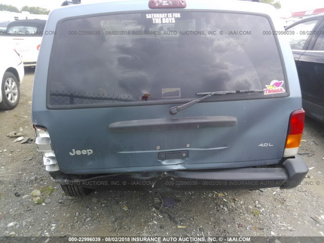 1J4FF68S4XL597352 - 1999 JEEP CHEROKEE SPORT/CLASSIC Niebieski zdjęcie 6