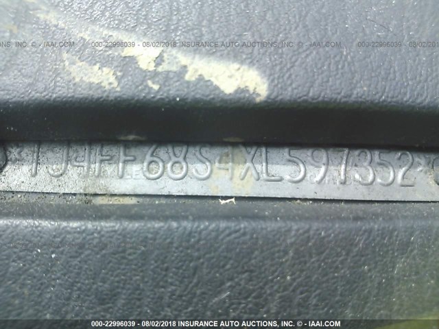 1J4FF68S4XL597352 - 1999 JEEP CHEROKEE SPORT/CLASSIC Niebieski zdjęcie 9