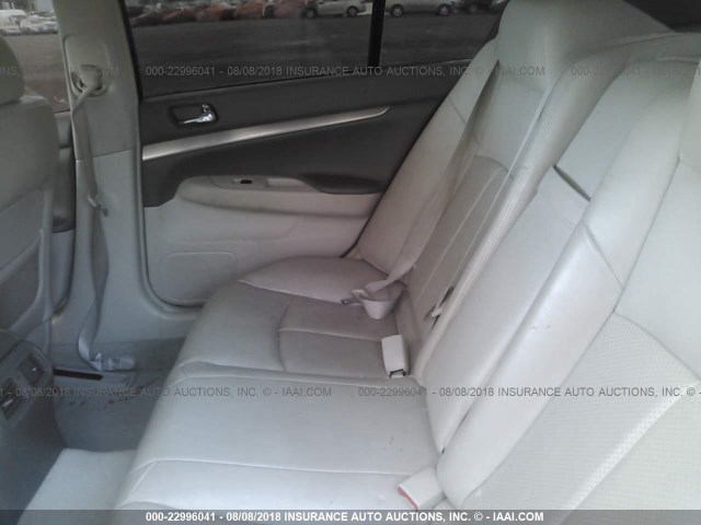 JN1CV6AP7AM200674 - 2010 INFINITI G37 SPORT WHITE photo 8