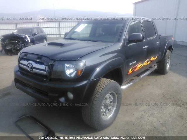 5TEMU52N08Z472769 - 2008 TOYOTA TACOMA DOUBLE CAB LONG BED BLACK photo 2