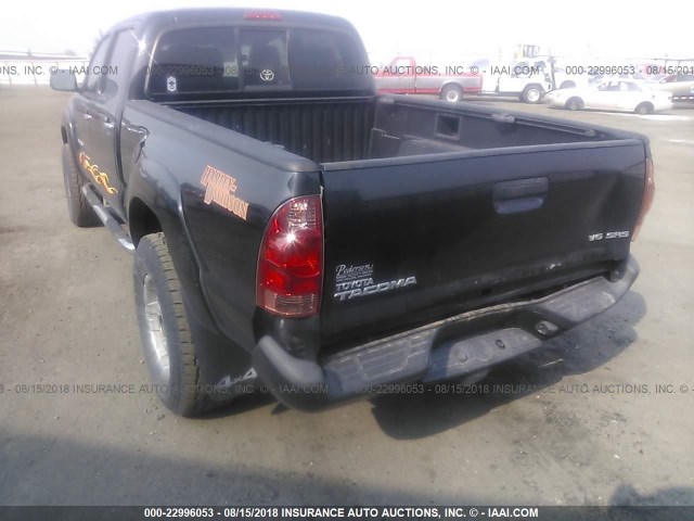 5TEMU52N08Z472769 - 2008 TOYOTA TACOMA DOUBLE CAB LONG BED BLACK photo 6