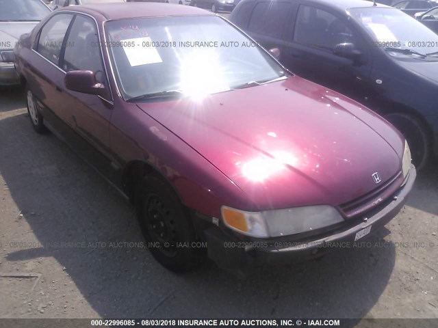 1HGCD5536RA157462 - 1994 HONDA ACCORD LX/EX RED photo 1