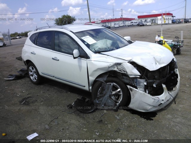 JN8AS5MVXBW285182 - 2011 NISSAN ROGUE S/SV/KROM WHITE photo 1