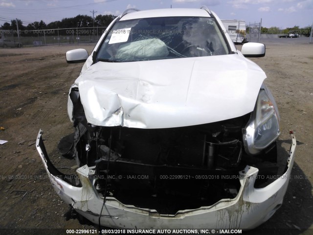 JN8AS5MVXBW285182 - 2011 NISSAN ROGUE S/SV/KROM WHITE photo 6