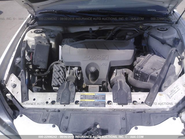 2G2WP552971102378 - 2007 PONTIAC GRAND PRIX WHITE photo 10