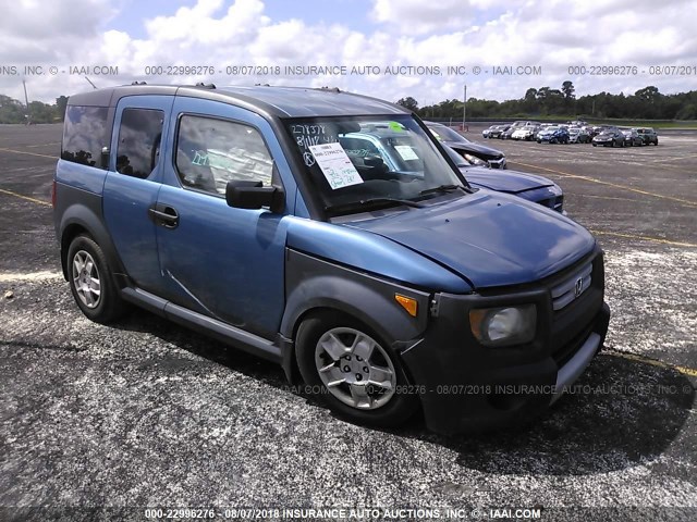 5J6YH18388L003555 - 2008 HONDA ELEMENT LX BLUE photo 1