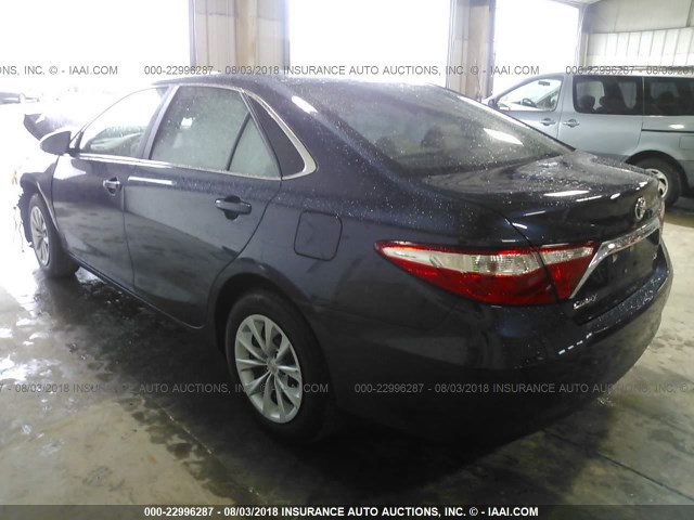 4T4BF1FK2FR461094 - 2015 TOYOTA CAMRY LE/XLE/SE/XSE Dark Blue photo 3