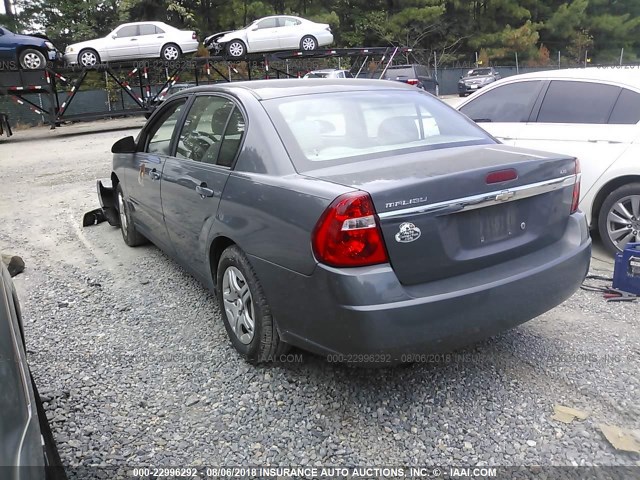 1G1ZS58F67F128475 - 2007 CHEVROLET MALIBU LS ნაცრისფერი ფოტო 3