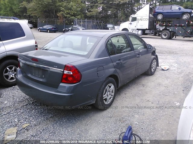 1G1ZS58F67F128475 - 2007 CHEVROLET MALIBU LS ნაცრისფერი ფოტო 4