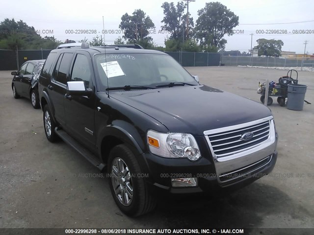 1FMEU75837UA68213 - 2007 FORD EXPLORER LIMITED BLACK photo 1