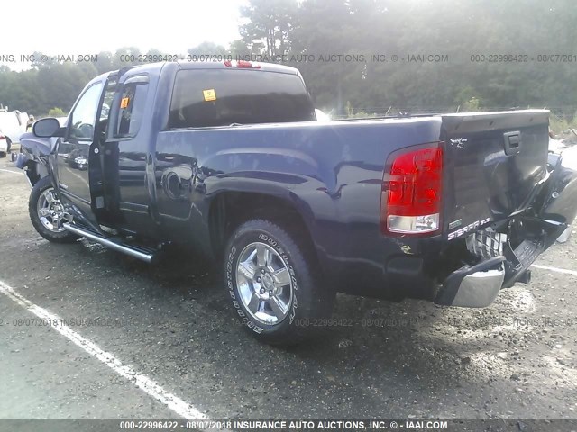 1GTR1VE02CZ245330 - 2012 GMC SIERRA C1500 SLE BLUE photo 3