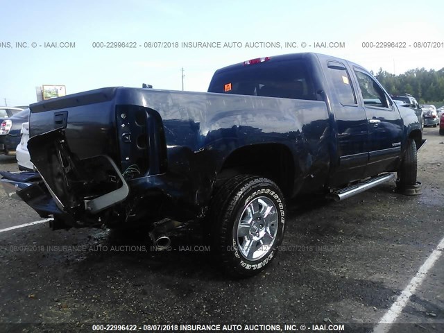 1GTR1VE02CZ245330 - 2012 GMC SIERRA C1500 SLE BLUE photo 4