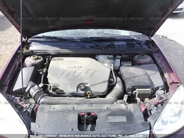 1G1ZU57N57F239313 - 2007 CHEVROLET MALIBU LTZ 栗色 照片 10