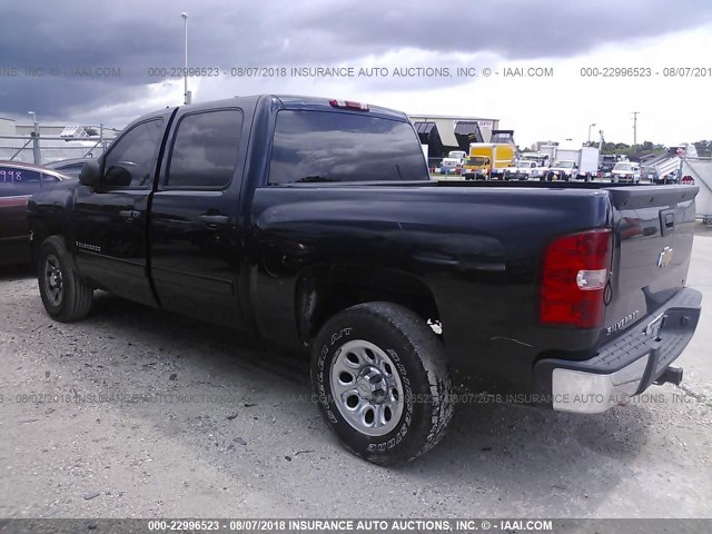 2GCEC13C871565362 - 2007 CHEVROLET SILVERADO C1500 CREW CAB BLUE photo 3