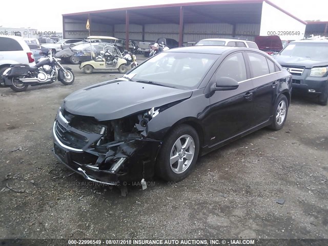 1G1PE5SB9G7122863 - 2016 CHEVROLET CRUZE LIMITED LT BLACK photo 2