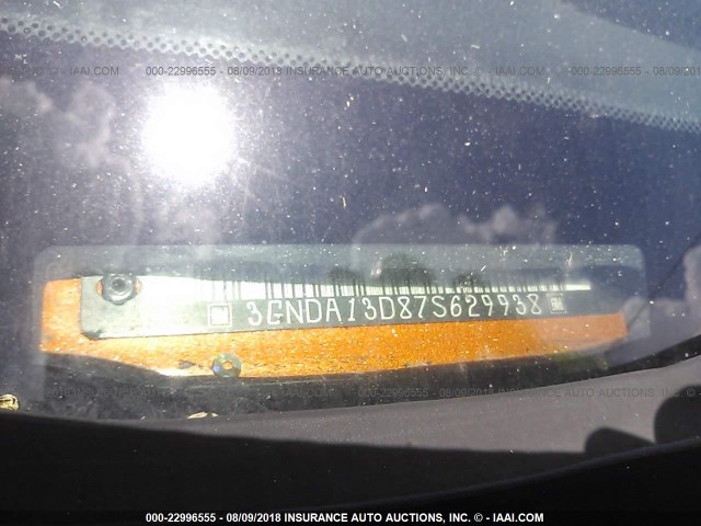 3GNDA13D87S629938 - 2007 CHEVROLET HHR LS ნარინჯისფერი ფოტო 9