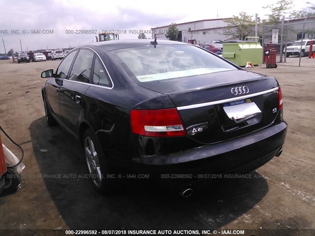 WAUDV74F98N066939 - 2008 AUDI A6 4.2 QUATTRO BLACK photo 3