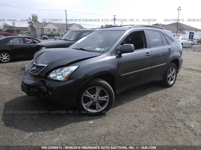 JTJHW31U660040920 - 2006 LEXUS RX 400 GRAY photo 2