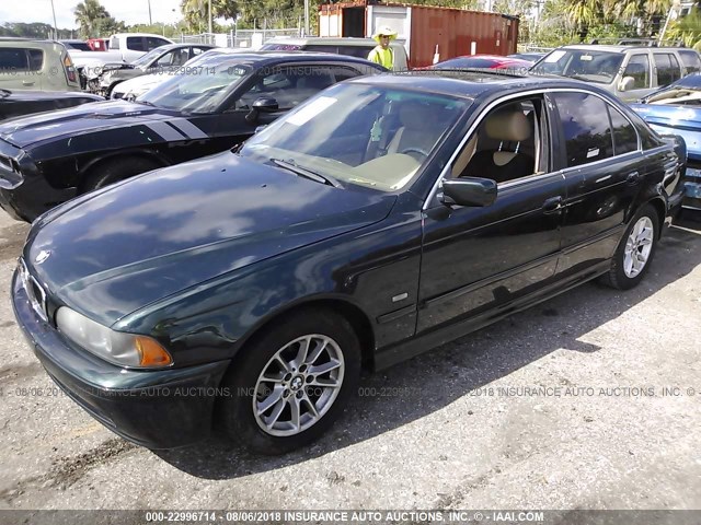 WBADT43423G031659 - 2003 BMW 525 I AUTOMATIC GREEN photo 2