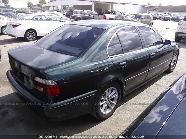 WBADT43423G031659 - 2003 BMW 525 I AUTOMATIC GREEN photo 4