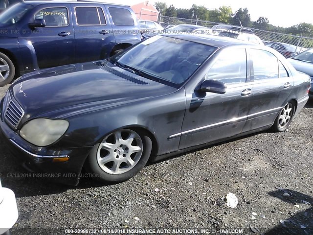 WDBNG70J62A247554 - 2002 MERCEDES-BENZ S 430 GRAY photo 2