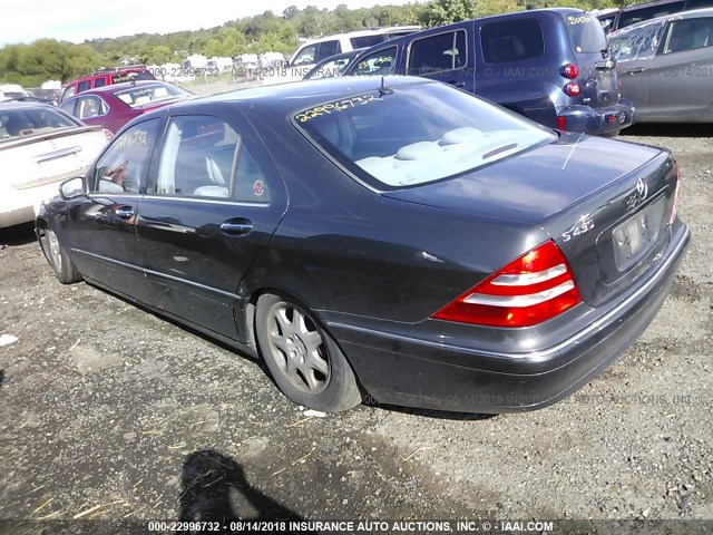 WDBNG70J62A247554 - 2002 MERCEDES-BENZ S 430 GRAY photo 3