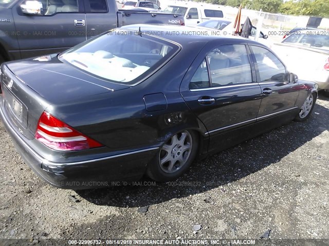 WDBNG70J62A247554 - 2002 MERCEDES-BENZ S 430 GRAY photo 4