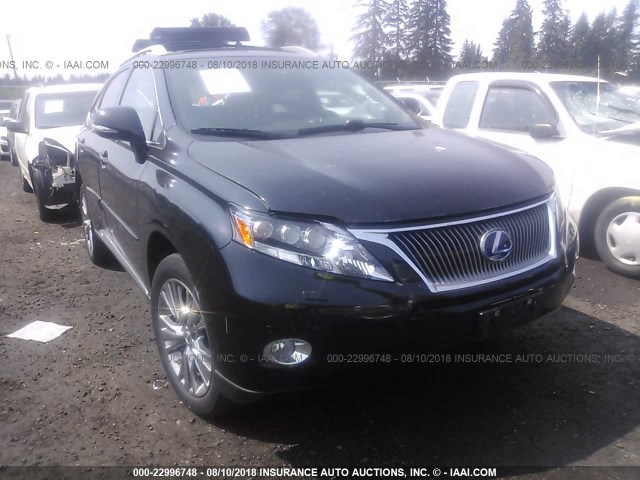 JTJBC1BA8C2431686 - 2012 LEXUS RX 450 BLACK photo 1