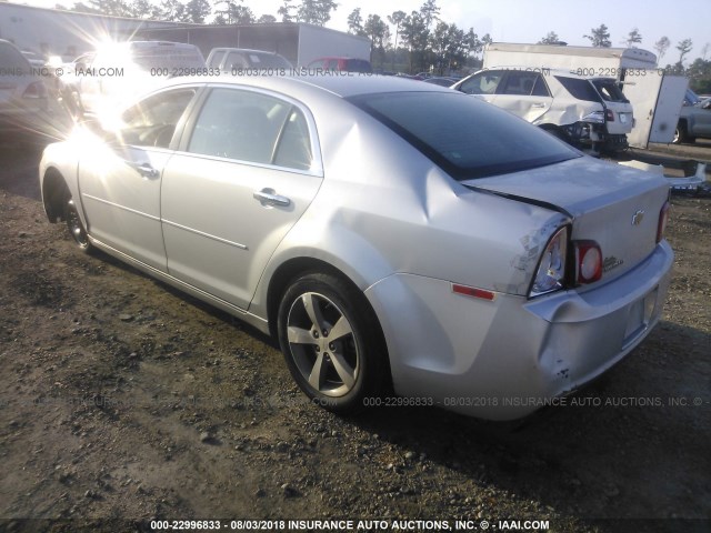 1G1ZC5EU2CF318624 - 2012 CHEVROLET MALIBU 1LT ვერცხლისფერი ფოტო 3