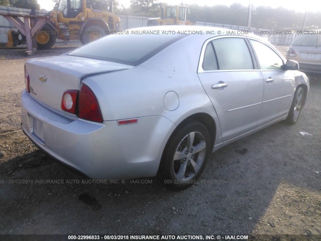 1G1ZC5EU2CF318624 - 2012 CHEVROLET MALIBU 1LT ვერცხლისფერი ფოტო 4