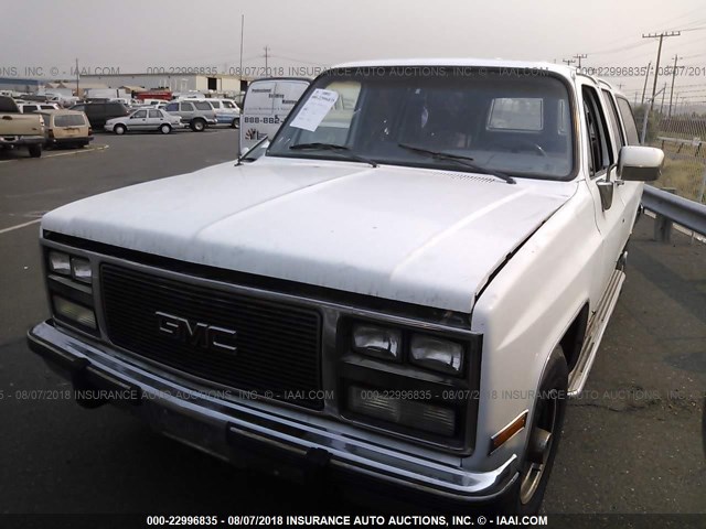 1GKGR26K5MF508707 - 1991 GMC SUBURBAN R25 CONVENTIONAL WHITE photo 2