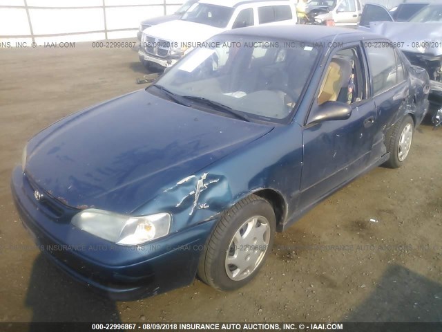 1NXBR12E2YZ321079 - 2000 TOYOTA COROLLA VE/CE/LE 蓝色 照片 2