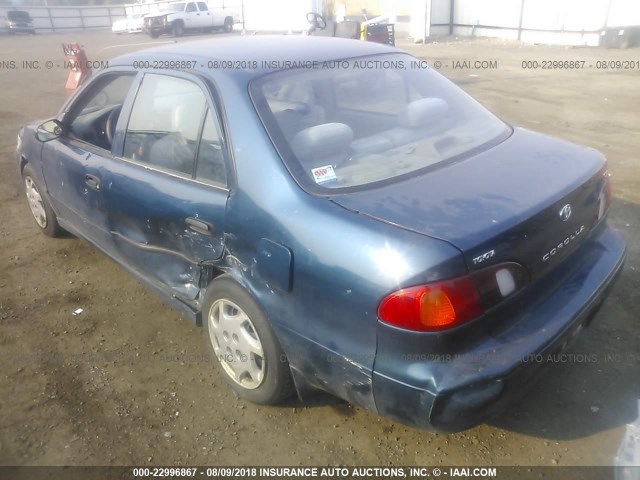 1NXBR12E2YZ321079 - 2000 TOYOTA COROLLA VE/CE/LE 蓝色 照片 3