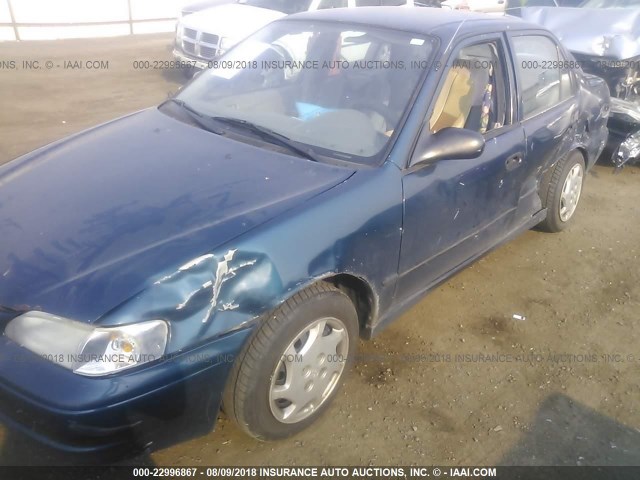 1NXBR12E2YZ321079 - 2000 TOYOTA COROLLA VE/CE/LE 蓝色 照片 6