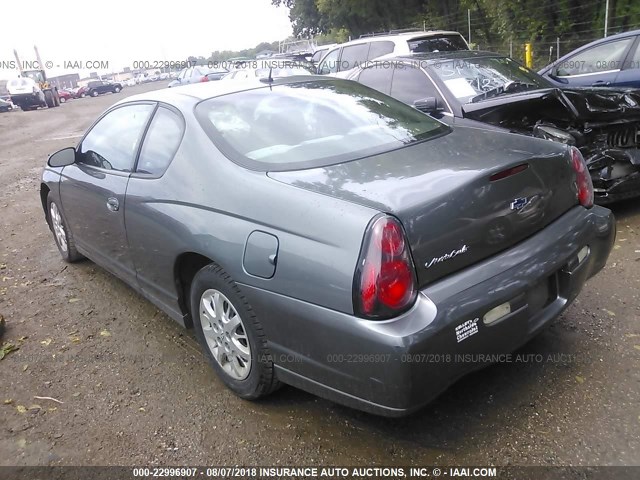 2G1WW12E759324740 - 2005 CHEVROLET MONTE CARLO LS 灰色 照片 3