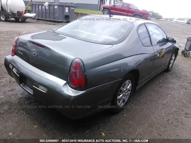 2G1WW12E759324740 - 2005 CHEVROLET MONTE CARLO LS 灰色 照片 4