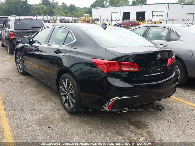 19UUB2F38JA008305 - 2018 ACURA TLX BLACK photo 3