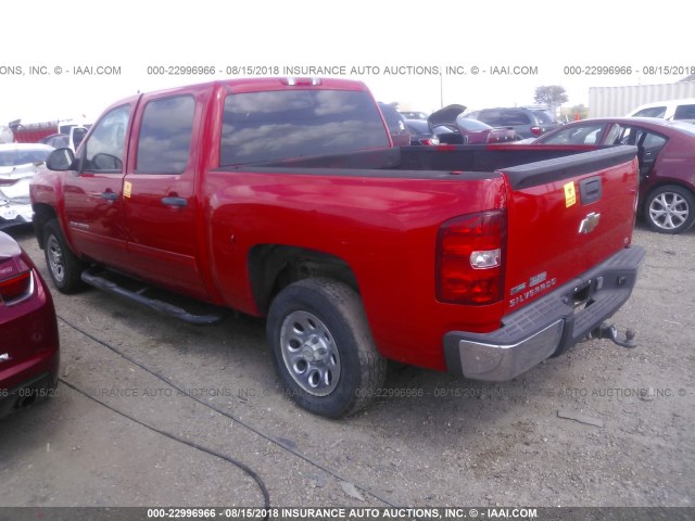 3GCRCREA0AG288524 - 2010 CHEVROLET SILVERADO C1500  LS RED photo 3