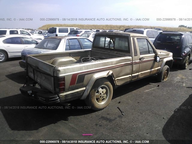 1J7FT36L6KL429842 - 1989 JEEP COMANCHE PIONEER GOLD photo 4