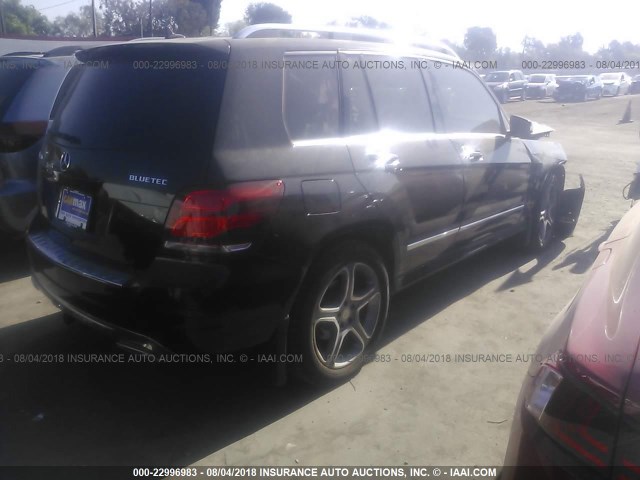 WDCGG0EB3EG305120 - 2014 MERCEDES-BENZ GLK 250 BLUETEC BLACK photo 4