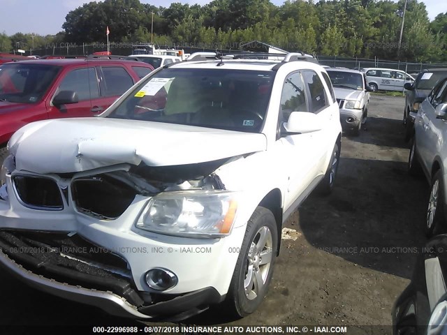 2CKDL73F266074594 - 2006 PONTIAC TORRENT WHITE photo 2